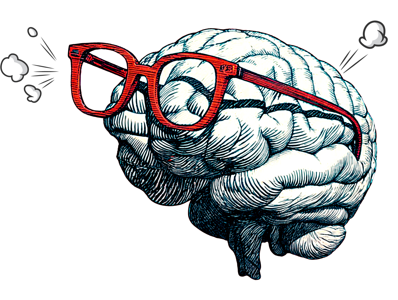 Brain with Glasses